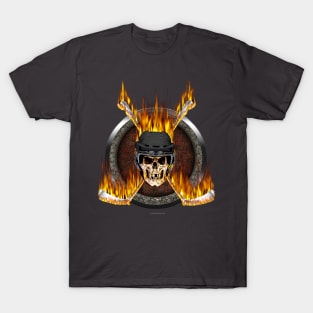 Burning Hockey Sticks T-Shirt